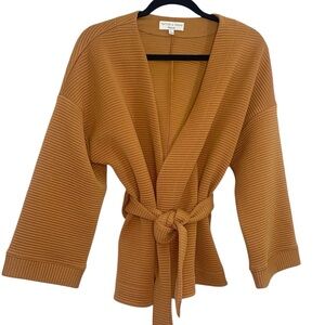 Madewell Texture & Thread Quilted Wrap Jacket Golden Pecan Size Small